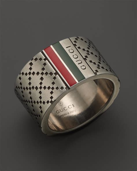 bubble ring gucci|designer Gucci silver rings.